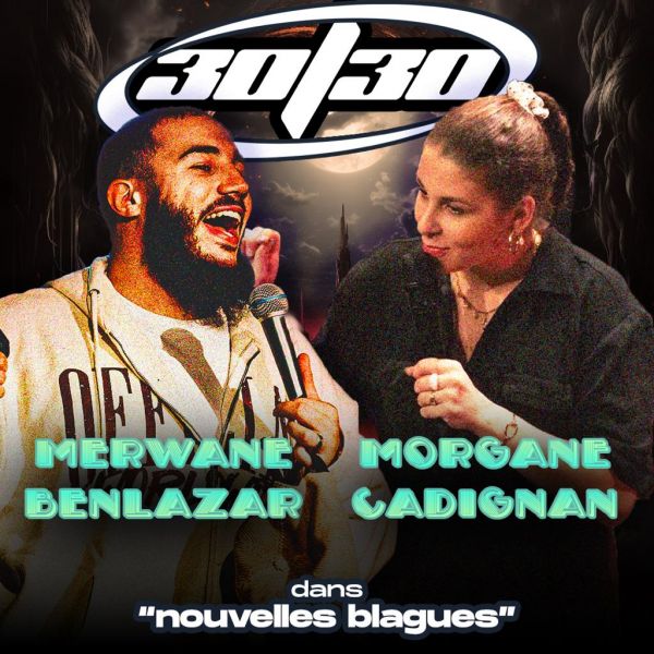 Morgane Cadignan X Merwane Benlazar dans "Nouvelles Blagues"