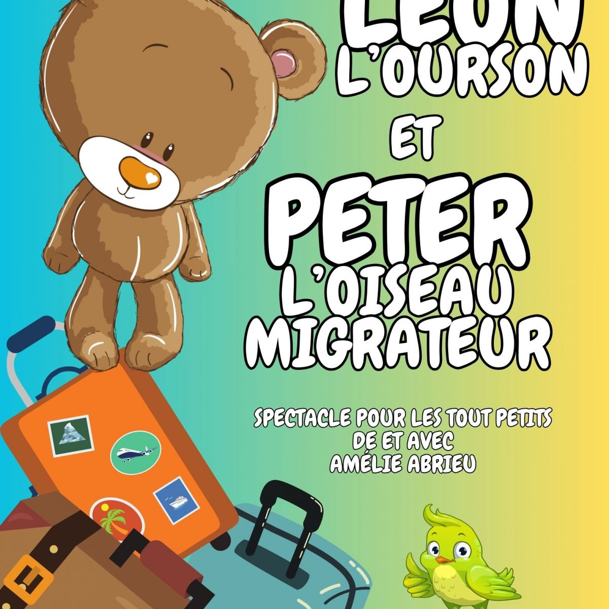 Léon l'ourson et Peter l'oiseau migrateur