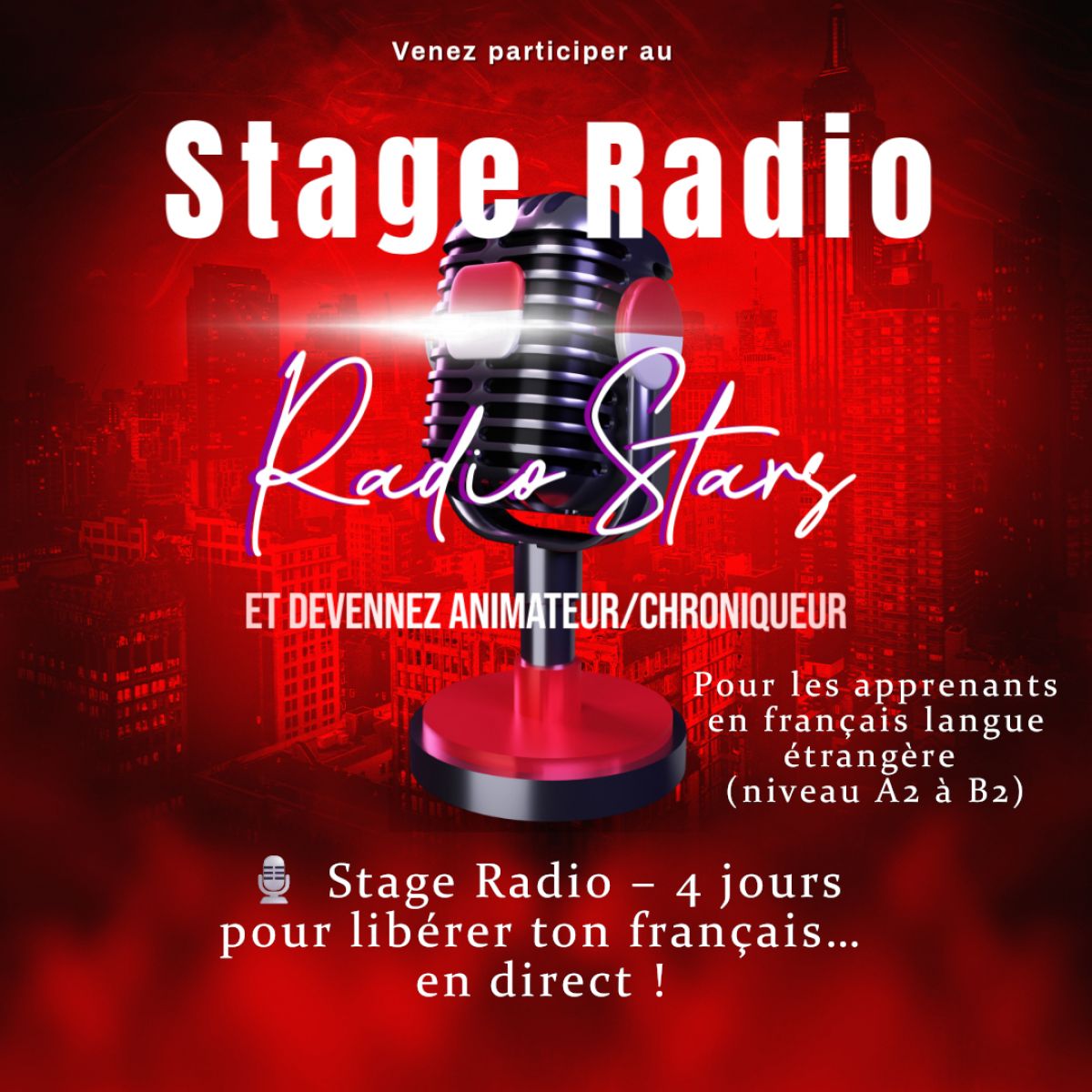 Stage Radio – Apprendre le français autrement !